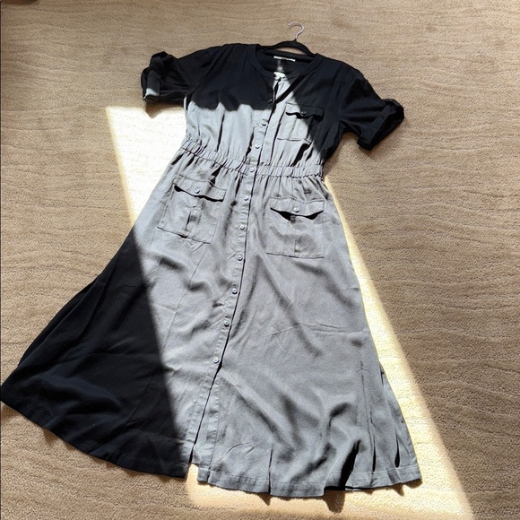 LOFT Utility Midi Pocket Dress - Picture 11 of 16